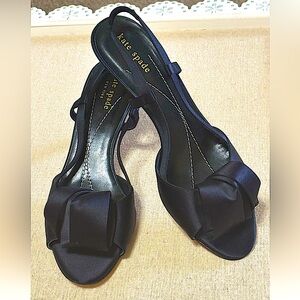 Kate Spade Satin Slingback Pumps. Made in Italy Like New Condition. Size 8 1/2